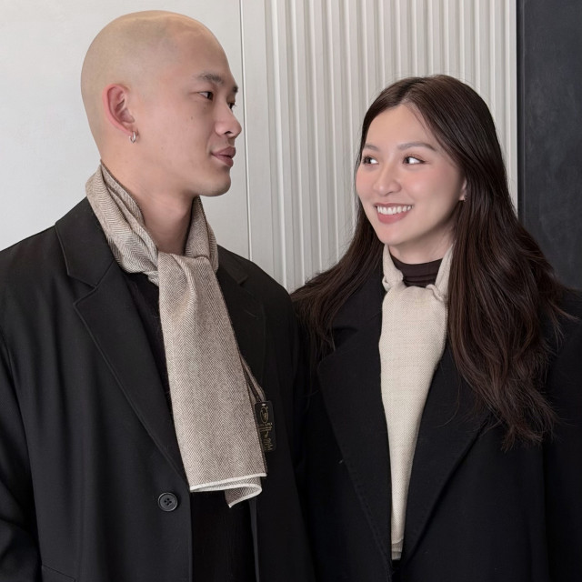 秘魯頂級皇家羊駝毛Royal Alpaca短版圍巾-淺焙燕麥人字紋BF12