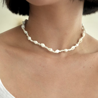 峇里島手工可調式貝殼項鍊-優雅小貝殼