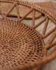 印尼手工ATA藤編圓型簍空置物籃
