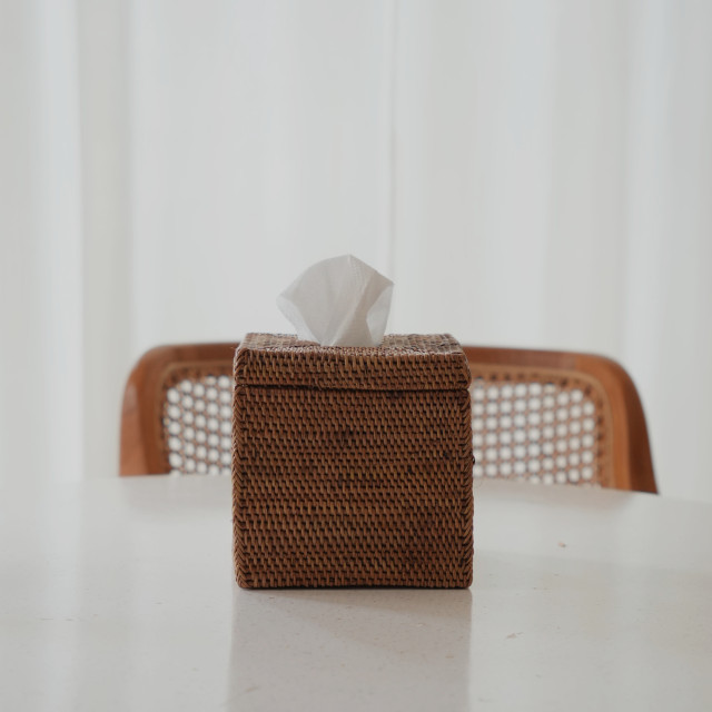 印尼手工ATA藤編方形面紙盒