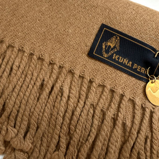 秘魯限量極致奢華頂級小羊駝毛Vicuña圍巾披肩