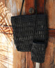 手工皮革編織托特包