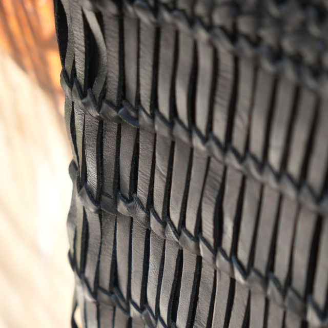 手工皮革編織托特包