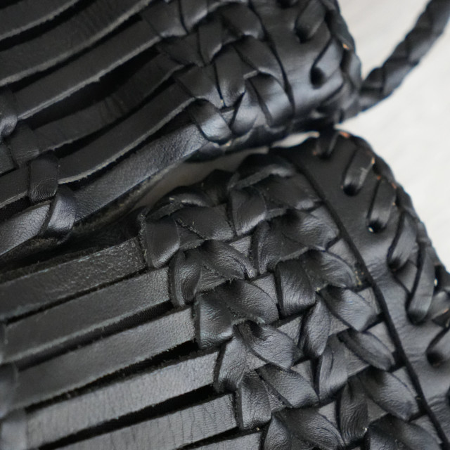 手工皮革編織托特包