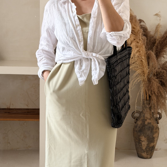 手工皮革編織托特包