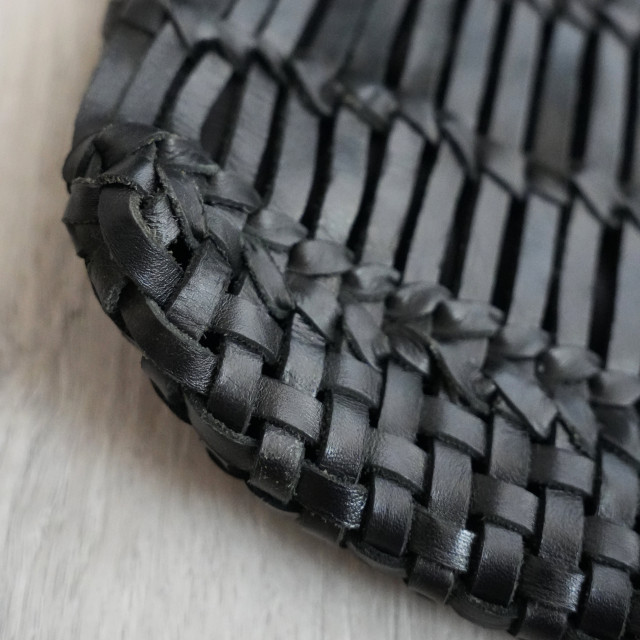 手工皮革編織托特包