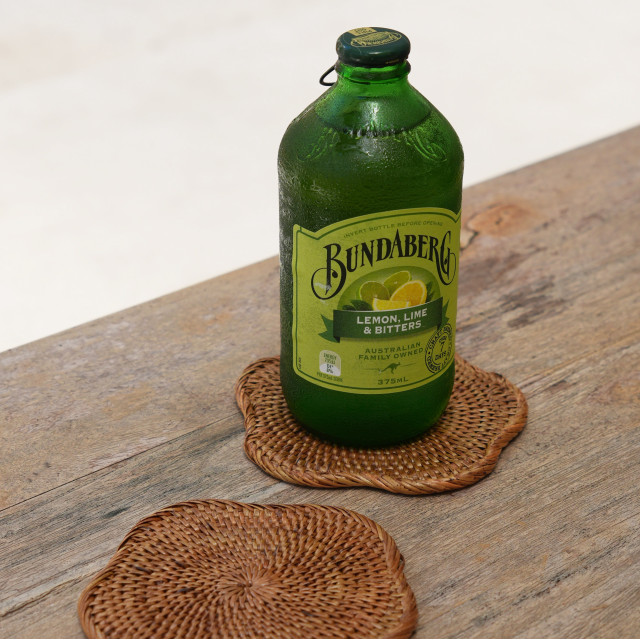 印尼手工ATA藤編杯墊-花