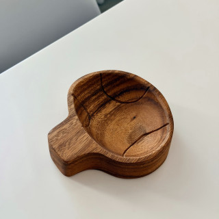 泰國手工相思木小盤-蘑菇