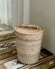 印尼手工藤編收納桶-水洗白