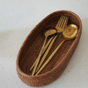 印尼手工ATA藤編橢圓長盤