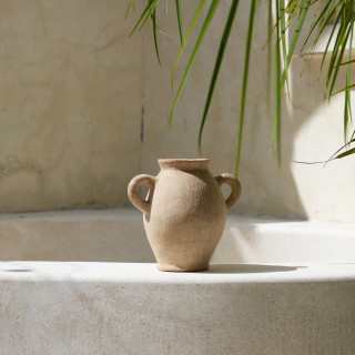 印尼手工雙耳陶壺陶罐 (VA13)