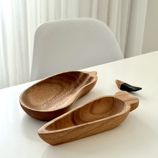 泰國手工相思木小盤-紅蘿蔔