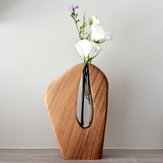 泰國手工相思木花器-岩